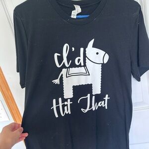 Bella Canvas Black Tee with White Graphic